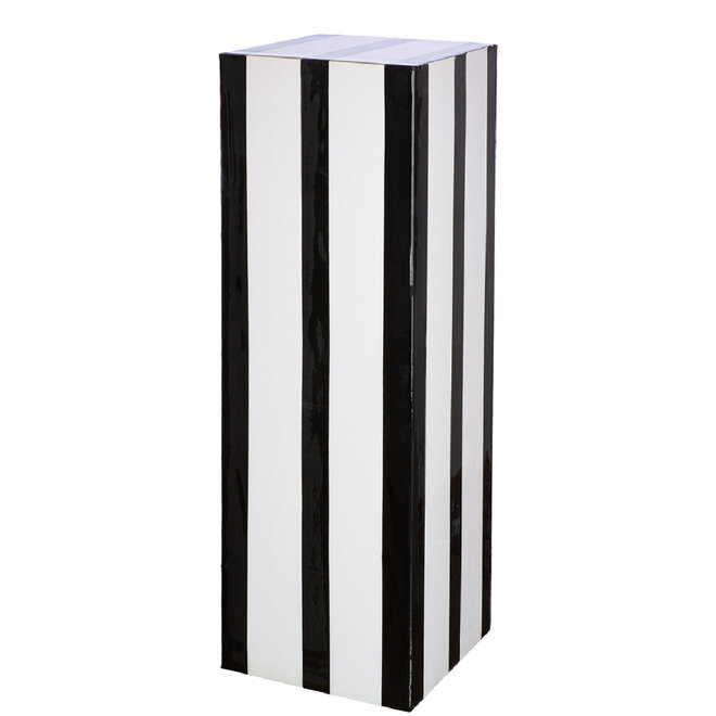 Zuil Stripes zwart wit H61cm