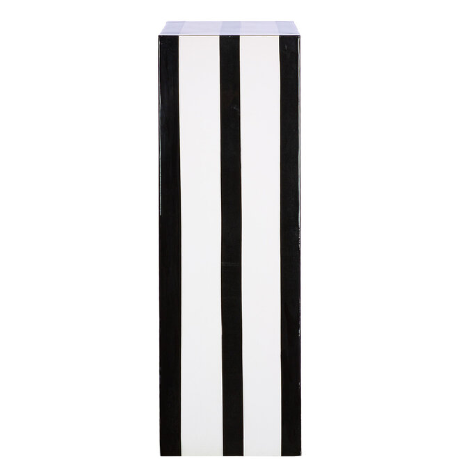 Zuil Stripes zwart wit H61cm