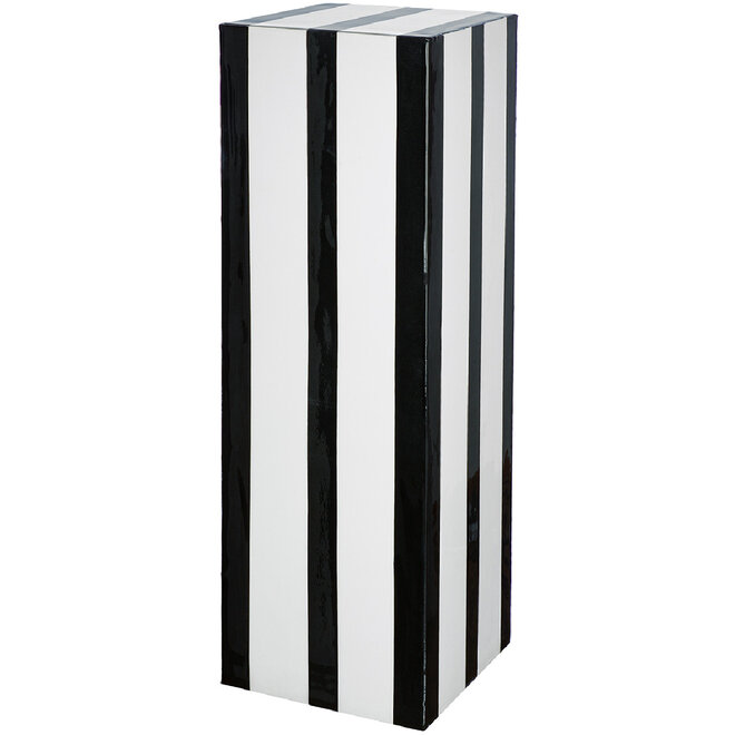 Zuil Stripes zwart wit H80cm