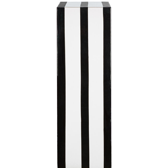 Zuil Stripes zwart wit H80cm