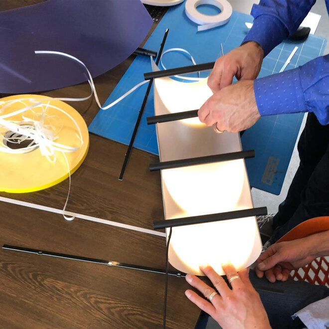 Tafel- wandlamp CCL Leaf Dark Green H53cm