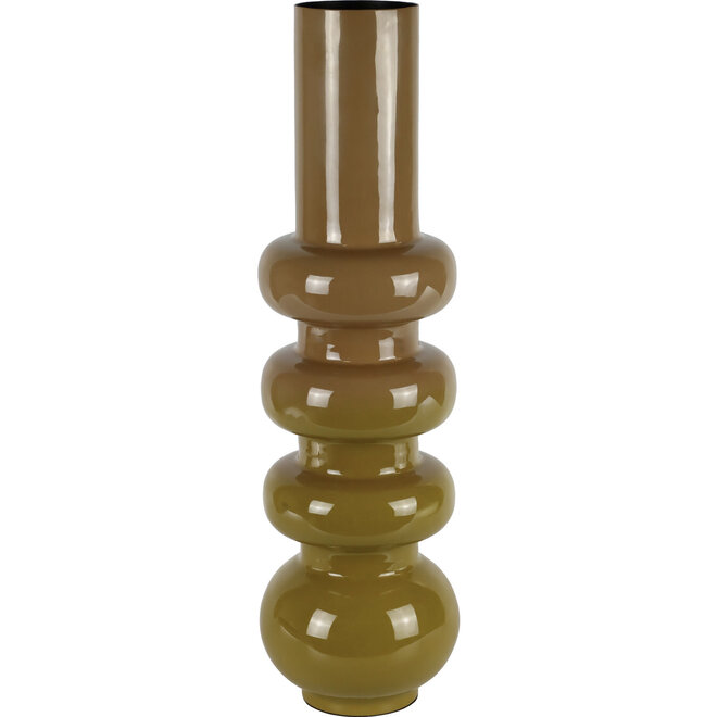 Metalen Vaas Silhouette bruin H60cm