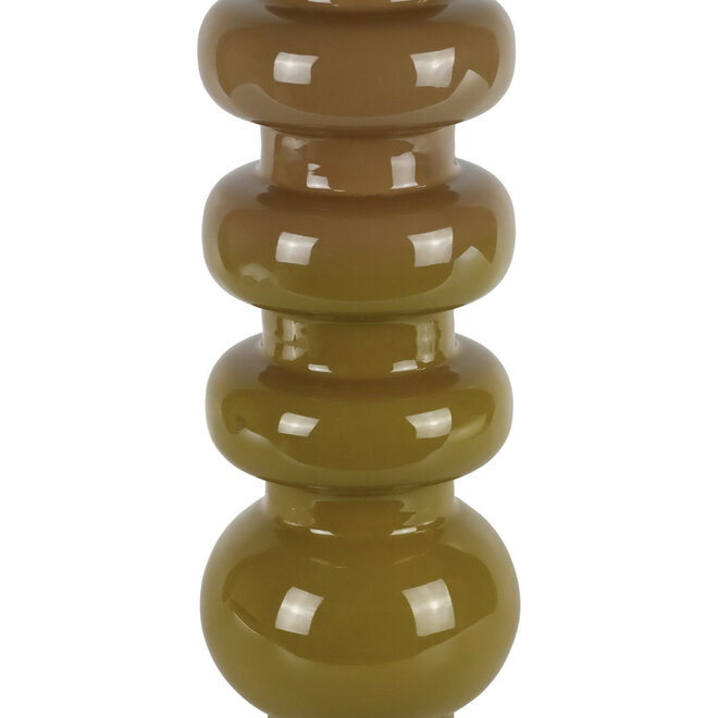 Metalen Vaas Silhouette bruin H60cm