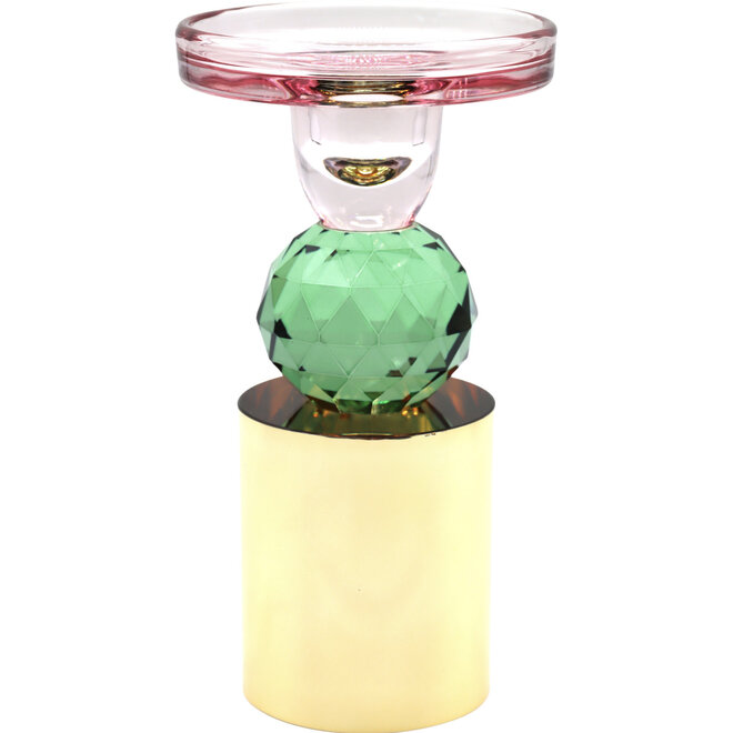 Glazen Kandelaar Baccarat H15cm