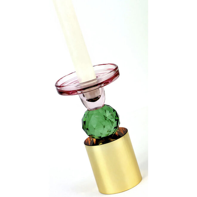 Glazen Kandelaar Baccarat H15cm