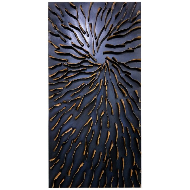 Metalen Wanddecoratie 3D Contemporary 120x60