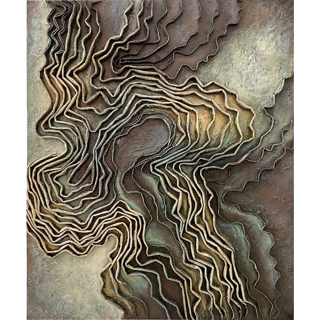 Wanddecoratie 3D Reliëf 105x86