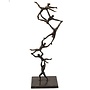 Volledig bronzen beeld 'Together to the top' H78cm