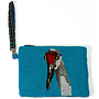 Fashion Opberg Rits Tasje / Etui Crane Bird