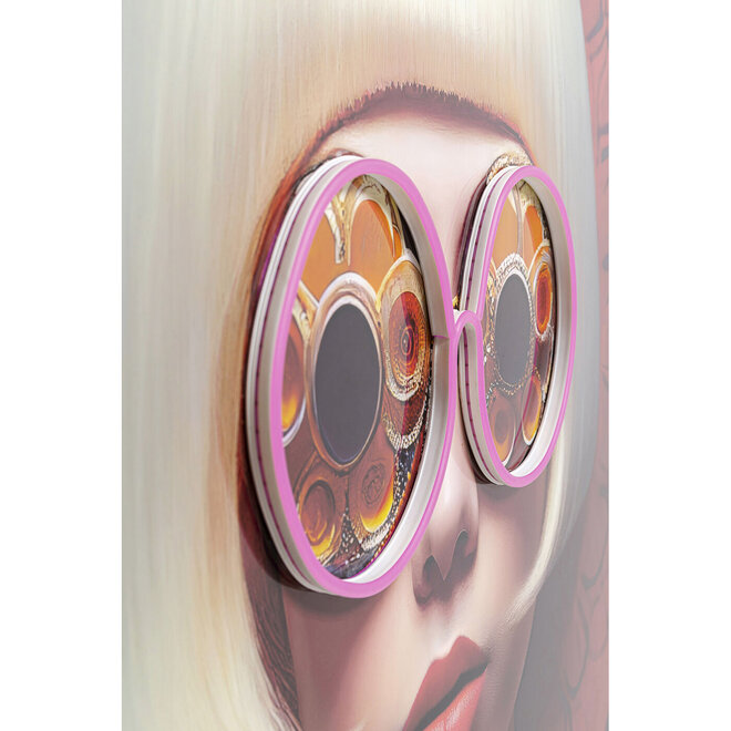 Schilderij LED-verlichting Fashion Lady "M"  55x75