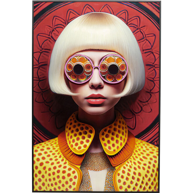 Schilderij LED-verlichting Fashion Lady "M"  55x75