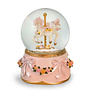 Sneeuwbol Carrouselpaard, roze