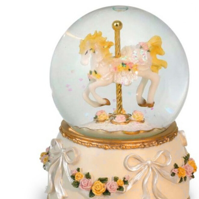 Sneeuwbol Carrouselpaard, wit