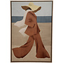 Wandpaneel Lady Canvas Kameelbruin 60x90