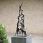 Volledig bronzen beeld 'Elevation' H53cm