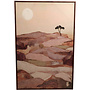 Wandpaneel Landschap Canvas Roze 78x118cm