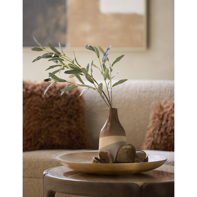 Houten ronde schaal "Simnas Mango" natural Ø50cm