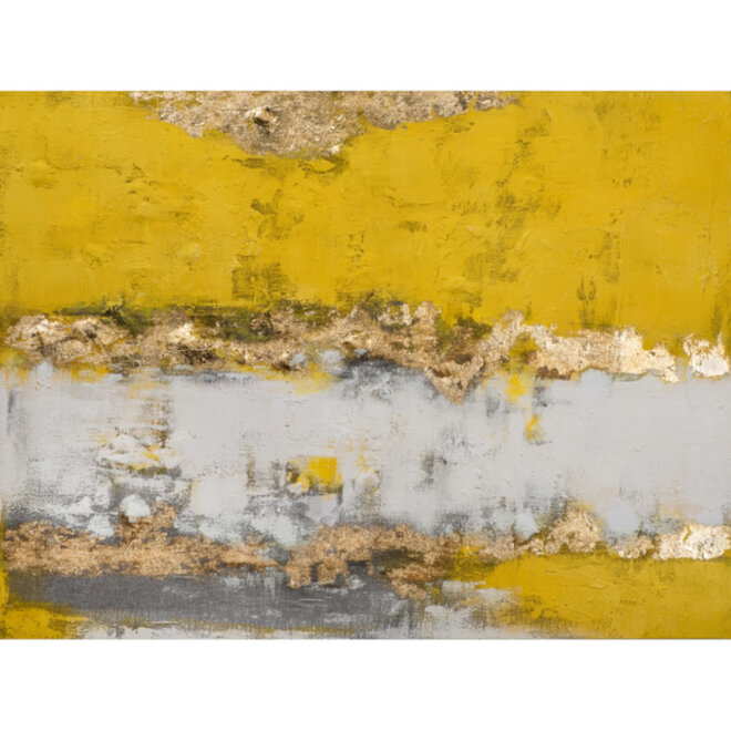 Canvas schilderij Interpretation of Yellow 90x120