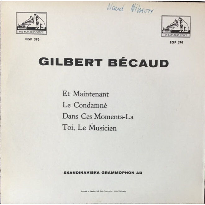 Muziekdoosje met melodie: Et Maintenant