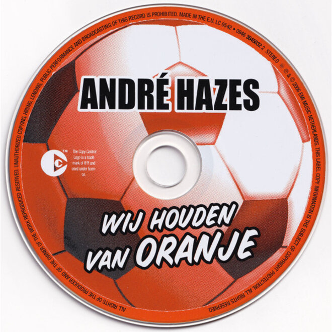 Muziekdoosje met melodie: Wij houden van Oranje