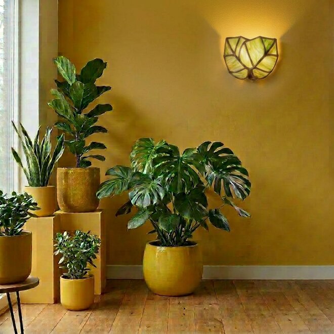 Tiffany Wandlamp Alocasia Leafs