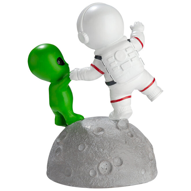 Deco Beeldje 'Astronaut met Alien'