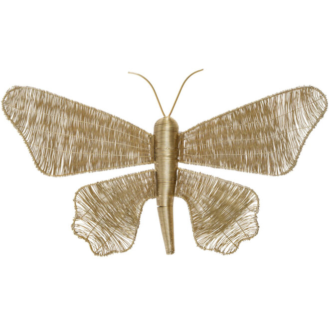 Wandornament Butterfly, goud 49x30cm