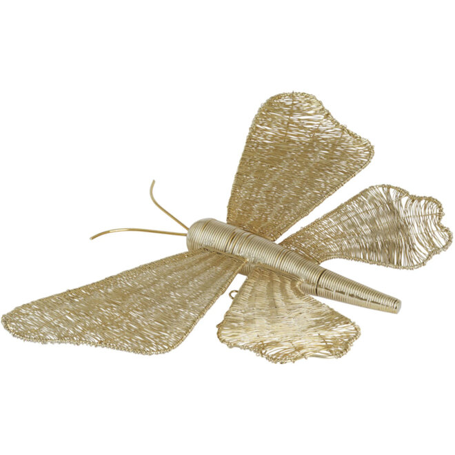 Wandornament Butterfly, goud 49x30cm