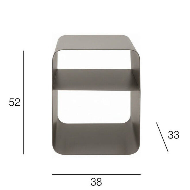 Bijzettafel, nachtkastje Lounge Berry H53cm