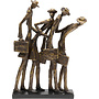 Figuur 'Business Man', polyresin, antique bronze finish, H43cm