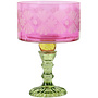 Kelkglas Vaas Floraison roze, geel, groen H21cm