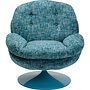 Draaifauteuil Cosy - Gemêleerd Blauw