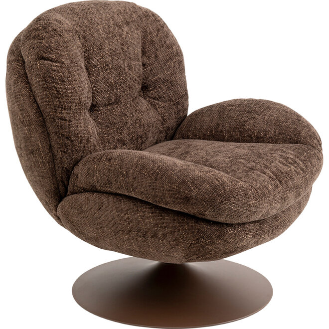 Draaifauteuil Cosy - Gemêleerd Bruin
