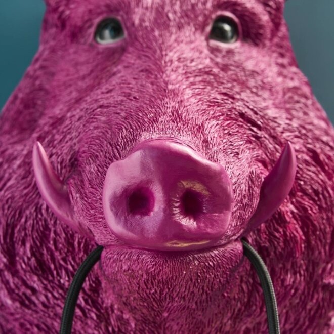 Wandlamp Wildzwijn Willy, roze H50cm