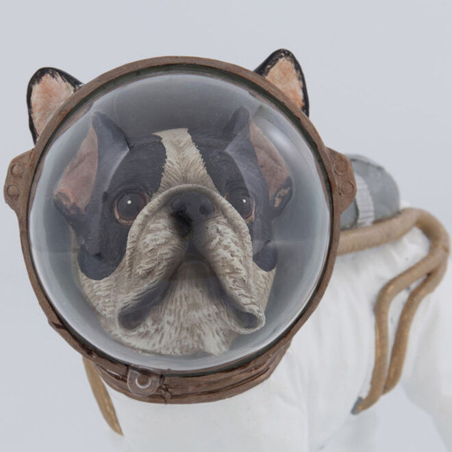 Deco Figuur 'SpaceDog' 21x25cm