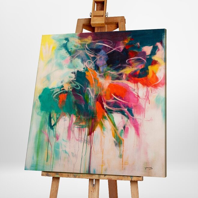 Canvas schilderij Interpretation of Yellow 90x120 - Copy