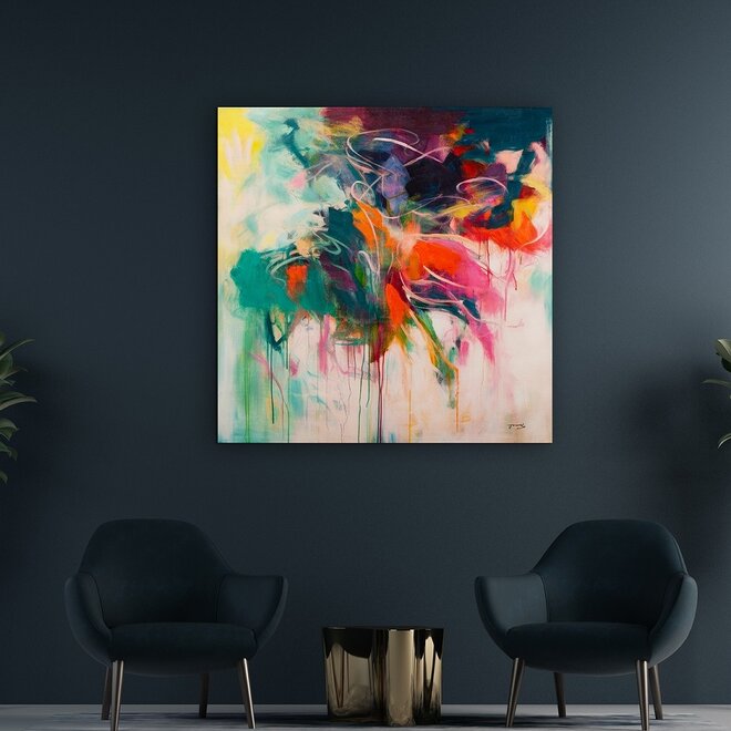 Canvas schilderij Interpretation of Yellow 90x120 - Copy