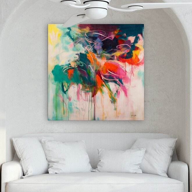Canvas schilderij Interpretation of Yellow 90x120 - Copy