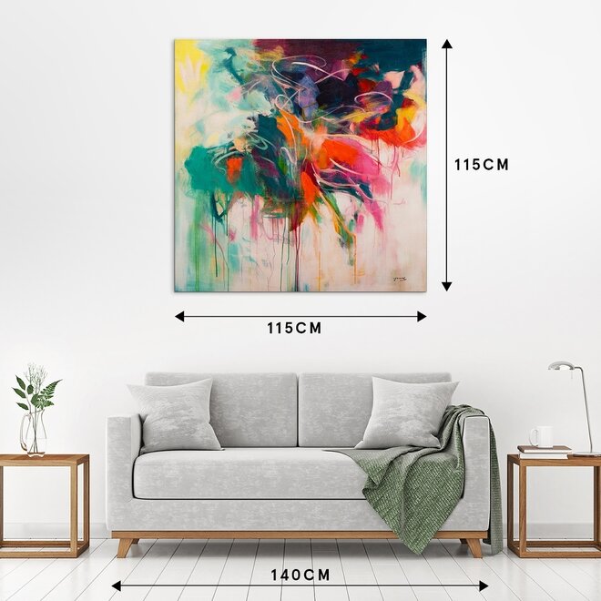 Canvas schilderij Interpretation of Yellow 90x120 - Copy