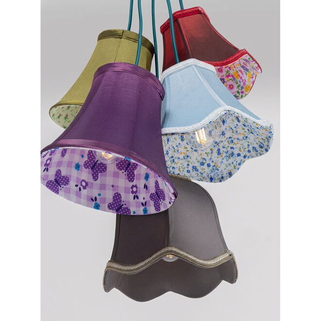 Hanglamp Saloon Flowers 5-lichts
