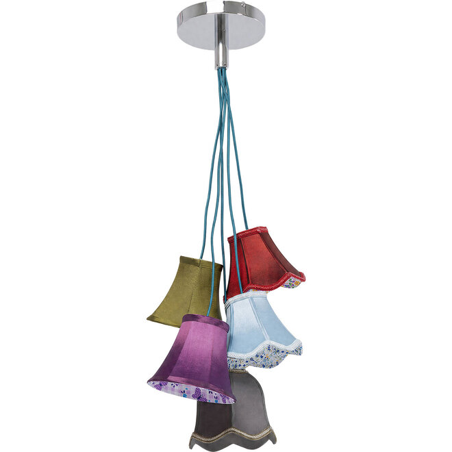 Hanglamp Saloon Flowers 5-lichts