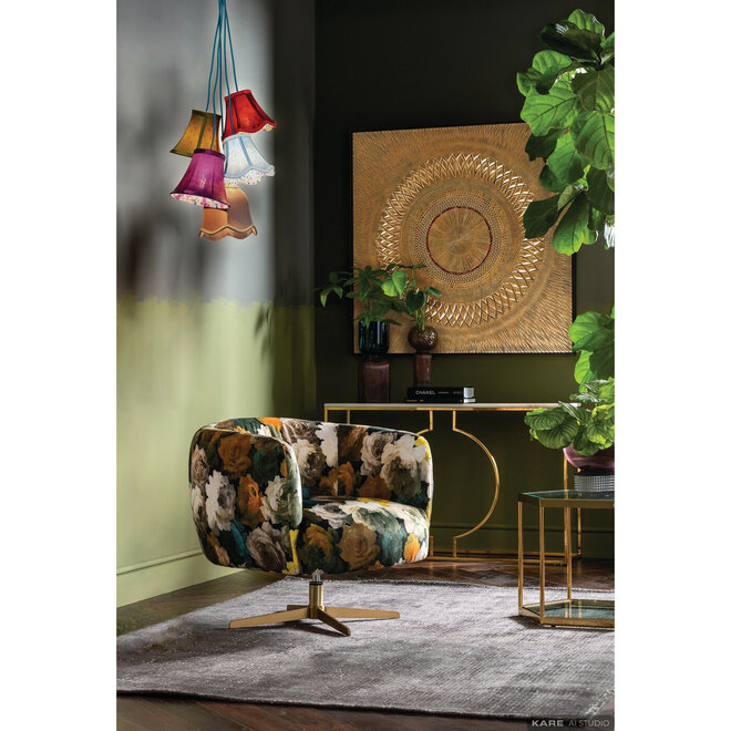 Hanglamp Saloon Flowers 5-lichts