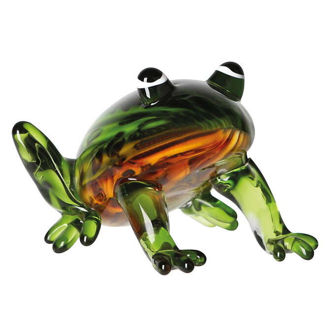 Glassculptuur 'Kikker'