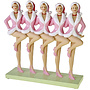 Kerst Deco Figuur Dancing Ladies H26cm