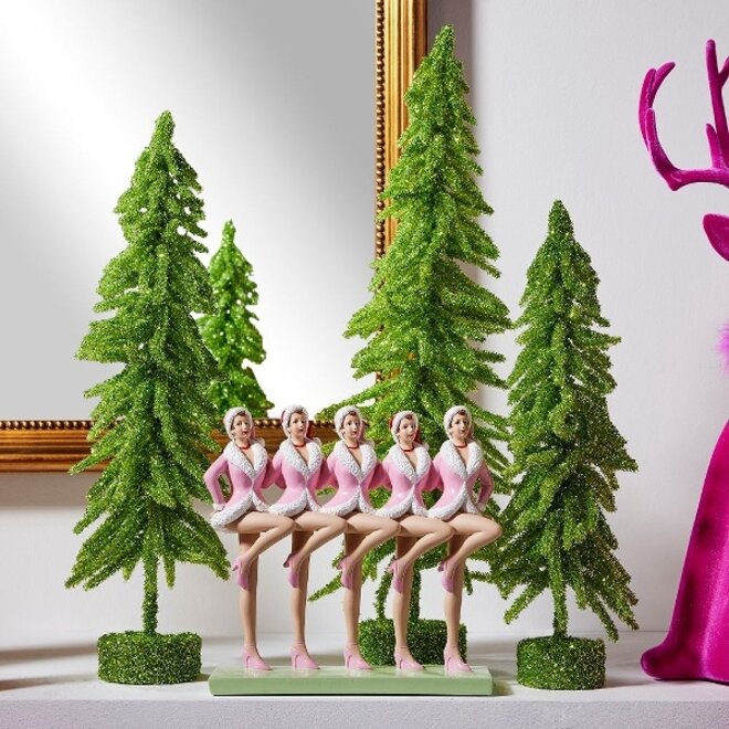 Kerst Deco Figuur Dancing Ladies H26cm