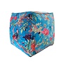 Decoratieve Poef Paradise blauw 45cm