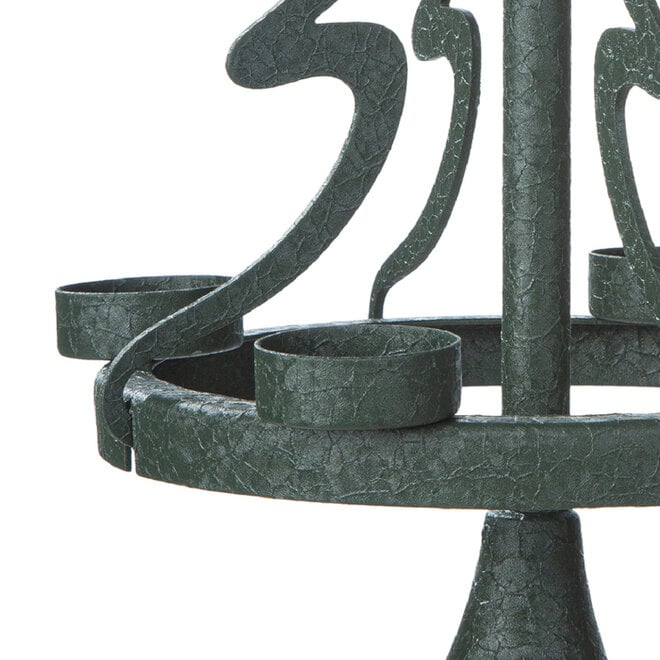 Adventskandelaar Kerstboom Abeto, donkergroen 42cm