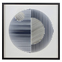 Wanddeco 3D "Memphis", a circle of slats, 90x90cm