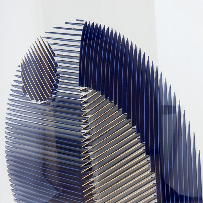 Wanddeco 3D "Memphis", a circle of slats, 90x90cm