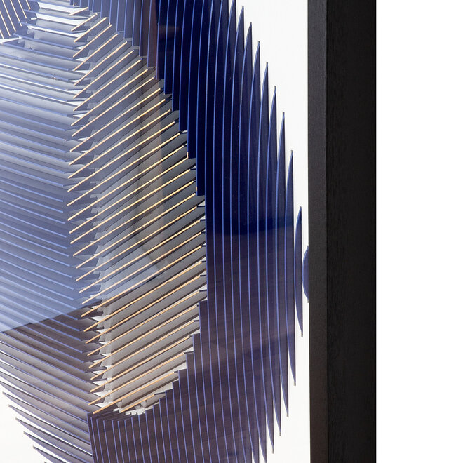 Wanddeco 3D "Memphis", a circle of slats, 90x90cm
